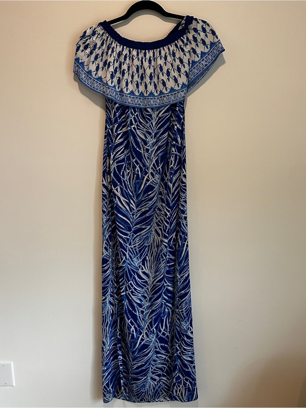 Lilly Pulitzer Alicia Maxi Dress Blue Twilight XXS Vguc - Picture 3 of 8